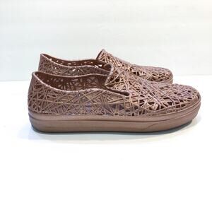 Melissa Campana PVC Jelly Rose Gold Slip On Sneakers